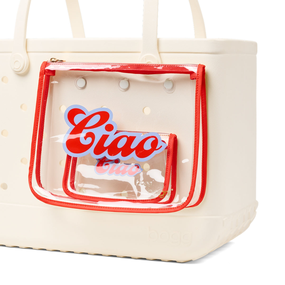 Bogg Bag Decorative Insert Ciao Ocean Breeze Carryall Portable Travel Friendly Non Slip Bottom Design for Outdoor Sports