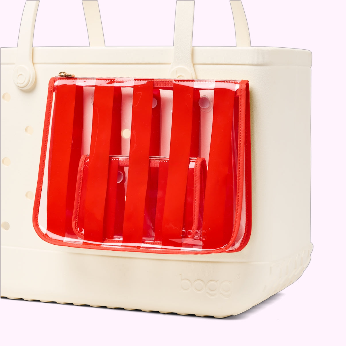 Bogg Bag Decorative Insert Buoy Red Holiday Cruise Tote Portable Easy Clean Adjustable Shoulder Strap for Boat Excursions