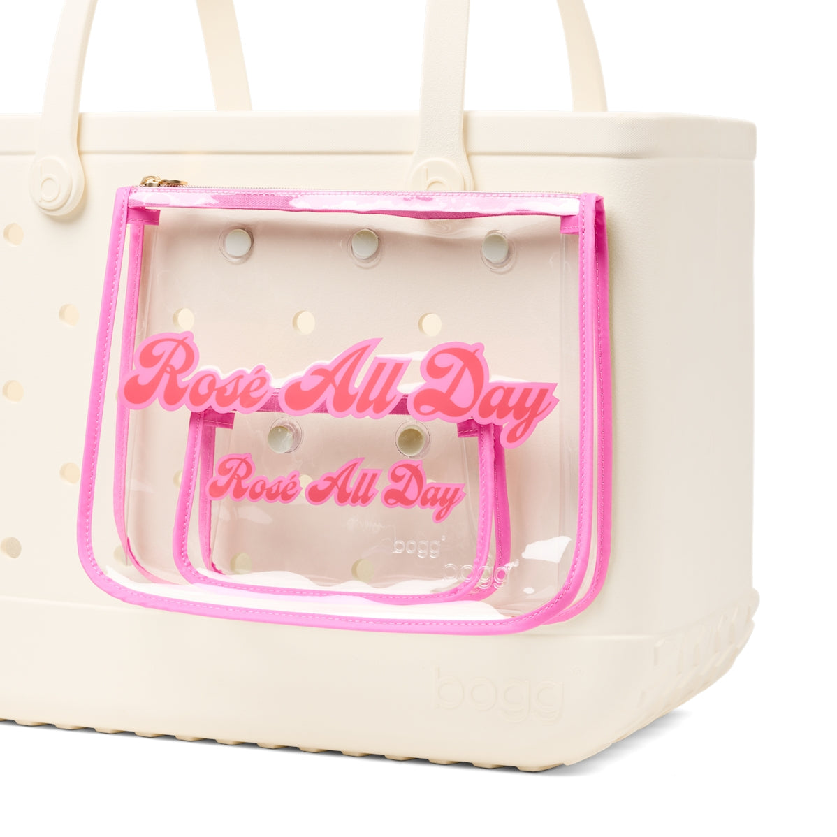 Bogg Bag Decorative Insert Rose All Day Cruise Essentials Travel Tote Easy Clean Large Capacity with Spacious Interior for Summer Travel Travel Organizer Vacation Essentials for Women