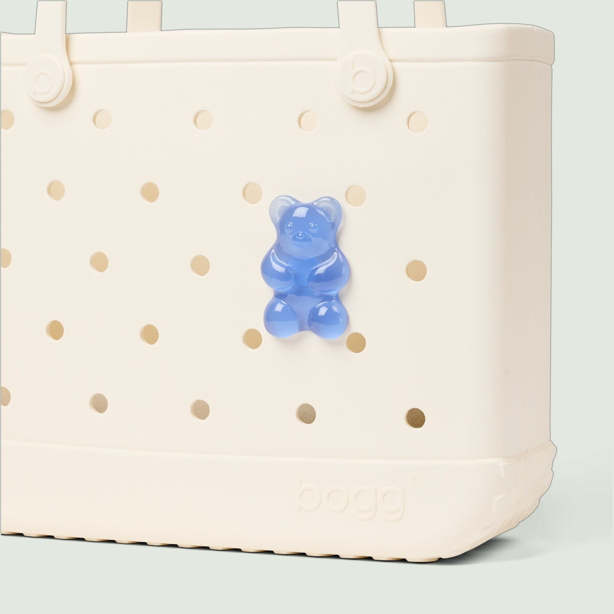 Bogg Bit Blue Raspberry Gummy Bear Holiday Cruise Tote Stylish Sandproof Easy Maintenance Surface for Beach Holidays