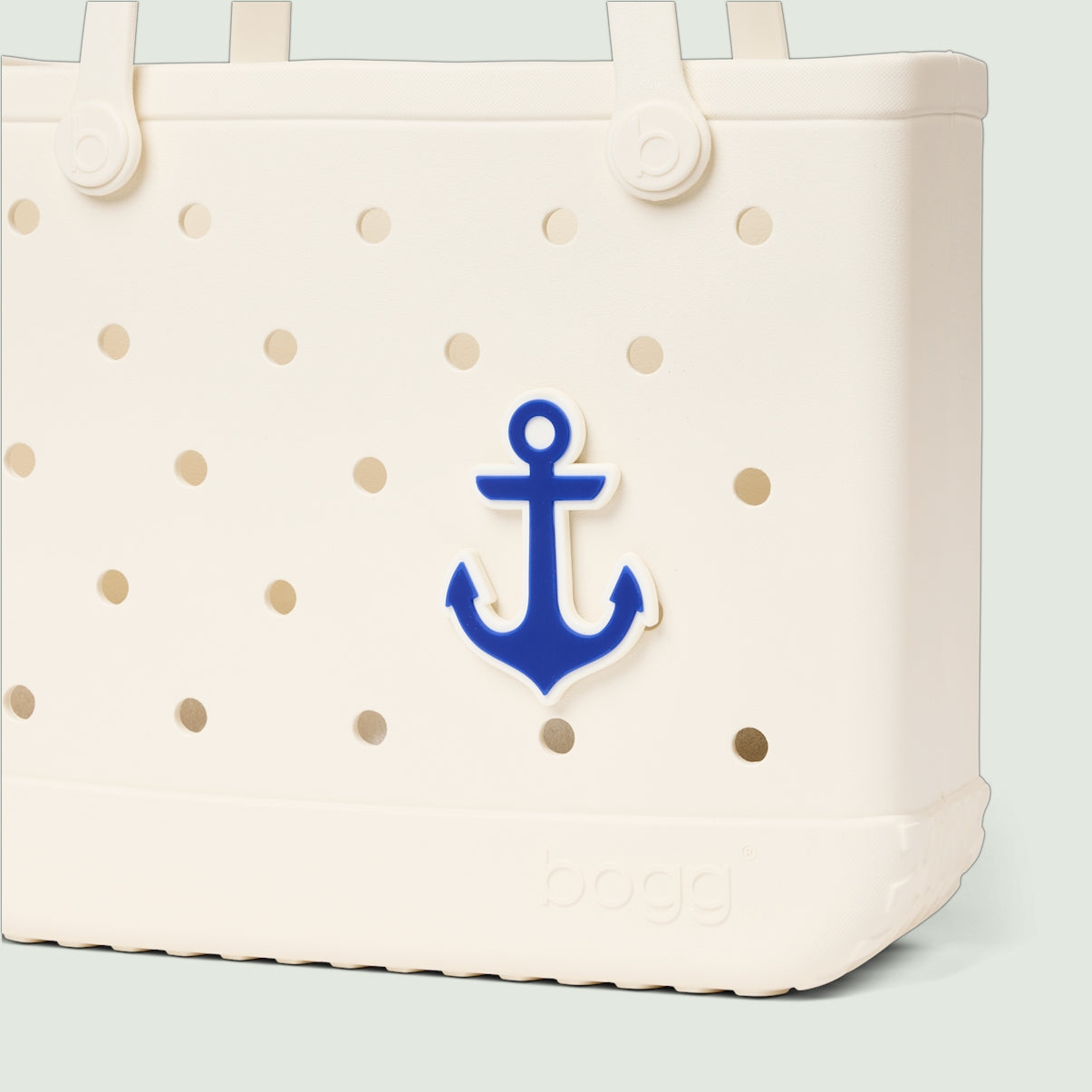 Bogg Bit Mykonos Blue Anchor Pool Party Storage Bag Flexible Oversized Open Top Access Access for Women