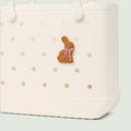 Bogg Bit Easter Bunny Sand Resistant Beach Storage Bag Sandproof Washable with Easy Clean Surface for Resort Holidays Travel Organizer Vacation Essentials for Women