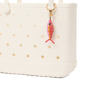 Bogg'd & Charmed Beaded Fish Coral/Pink Taffy Poolside Essentials Organizer Portable Quick Dry Open Top Access Access for Family Trips