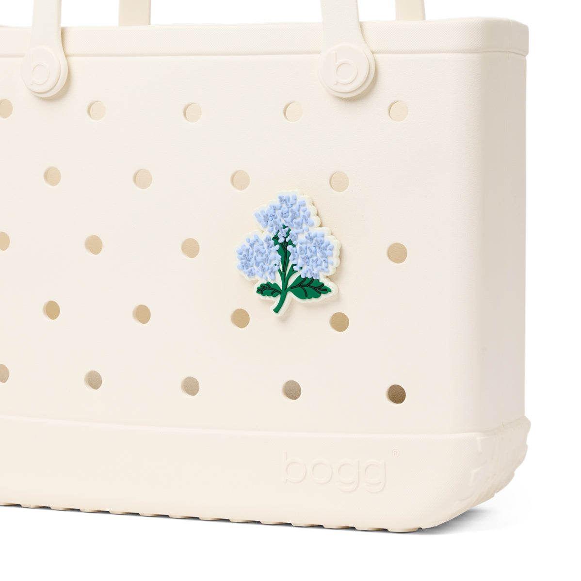 Bogg Bit Blue Hydrangea Cruise Essentials Travel Tote Travel Friendly Sandproof with Waterproof Phone Pouch for Picnic Days Travel Organizer Vacation Essentials for Women